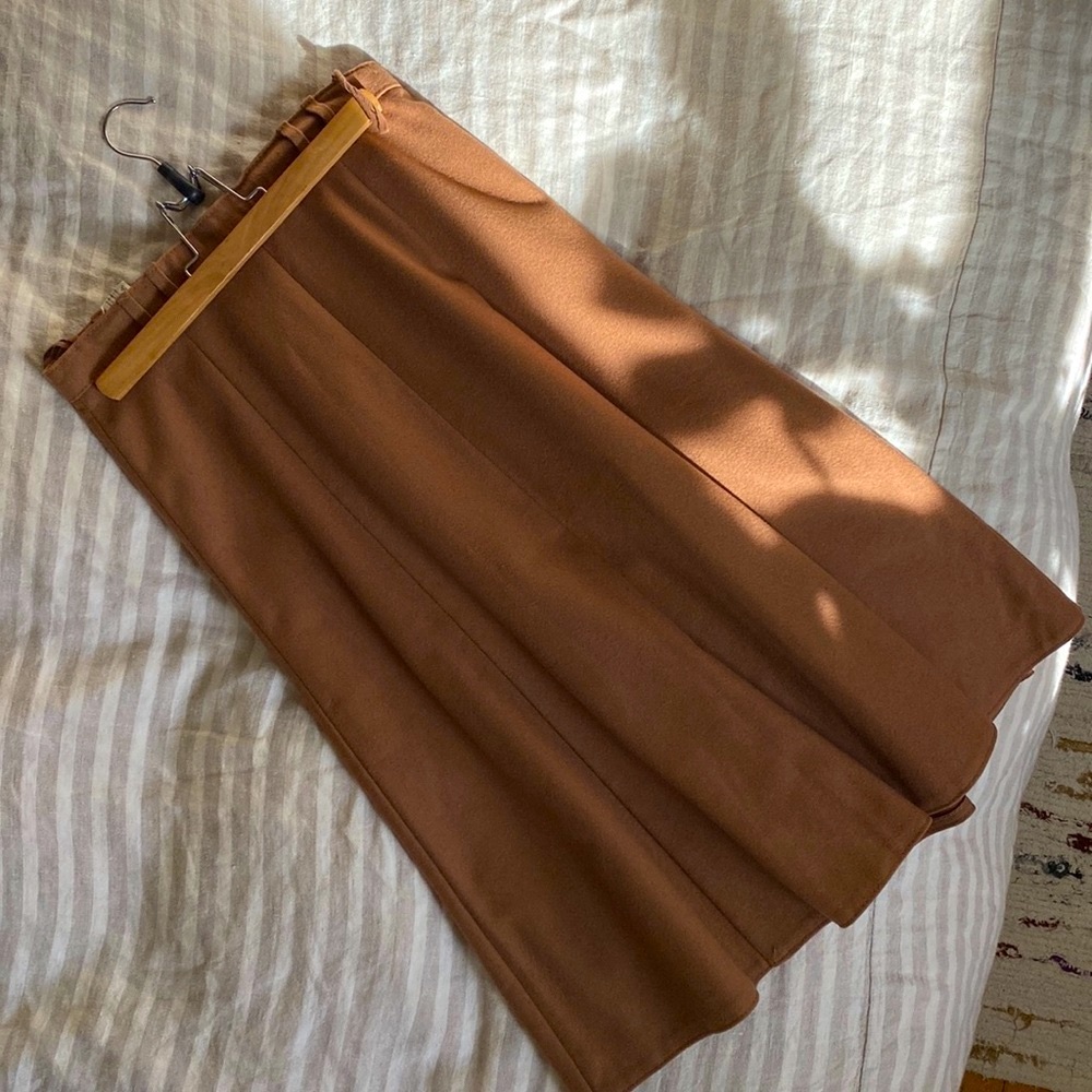 Wool Midi Skirt